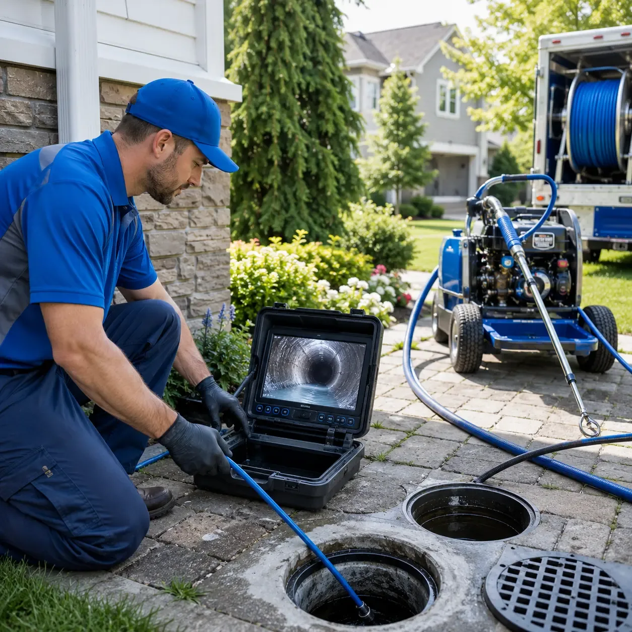Outdoor drain cleaning professionals serving Shell Lake, WI