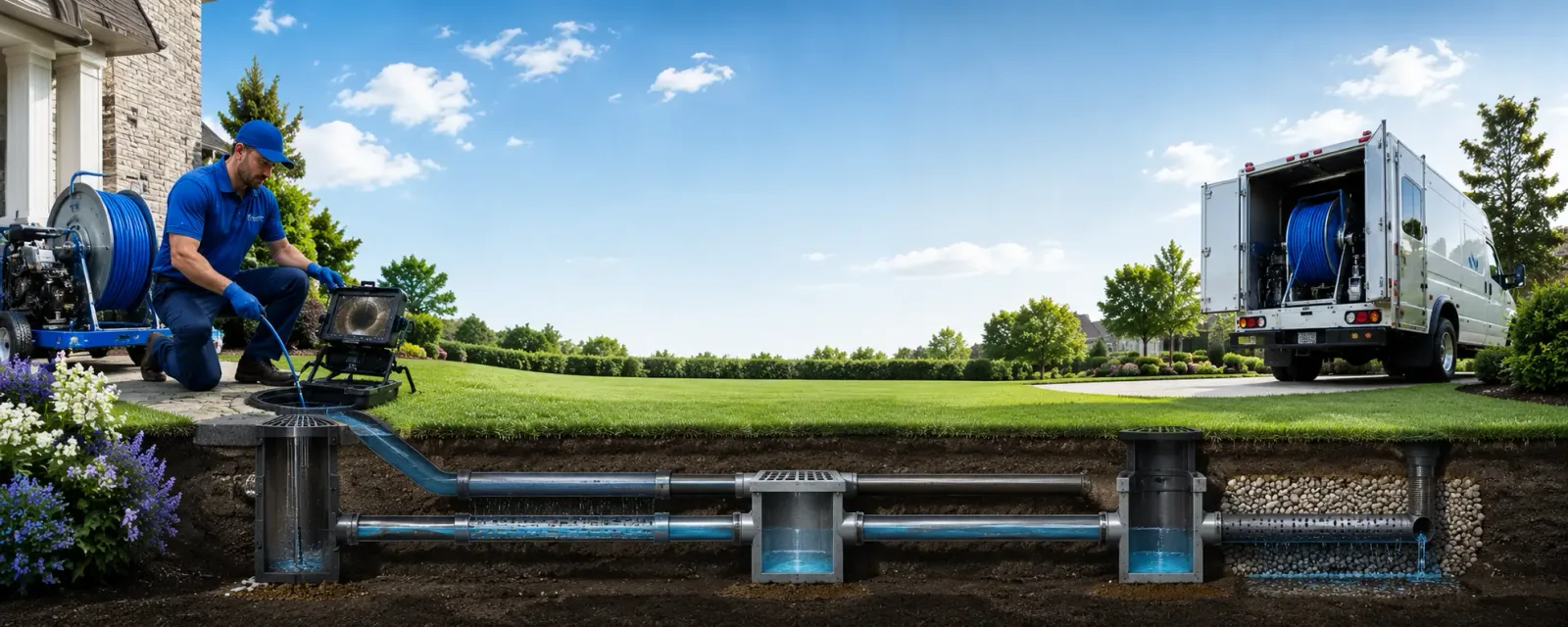 Outdoor drain cleaning information for Shell Lake, WI